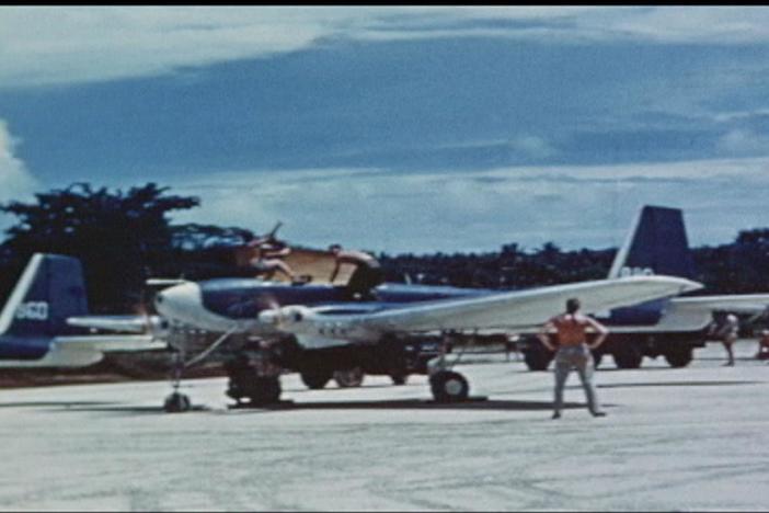 View footage from the TDR-1 test mission.
