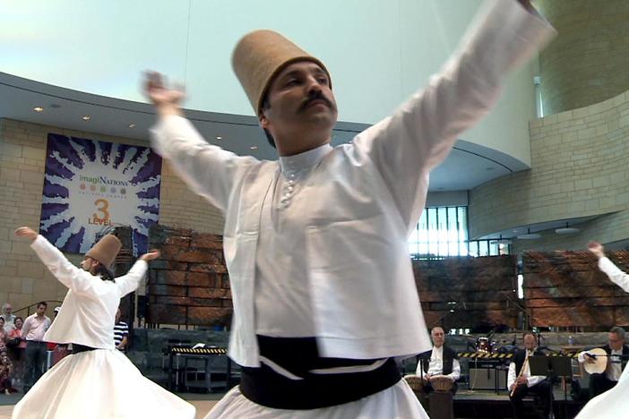The dancing of whirling dervishes servers as a "spiritual offering."
