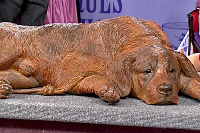 Appraisal: Black Forest Carved Dog, ca. 1905, from Vintage Des Moines.