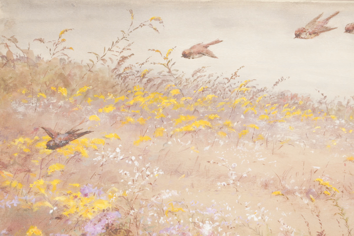 Appraisal: Fidelia Bridges Watercolor, ca. 1900