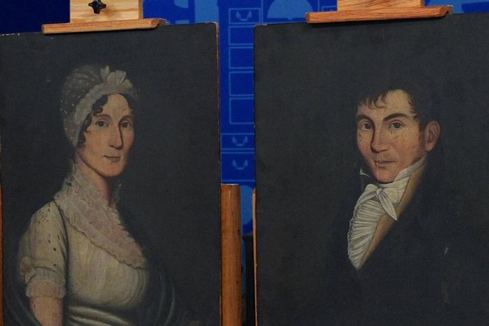 Appraisal: Portraits Attributed to Zedekiah Belknap, from Santa Clara, Hour 3.