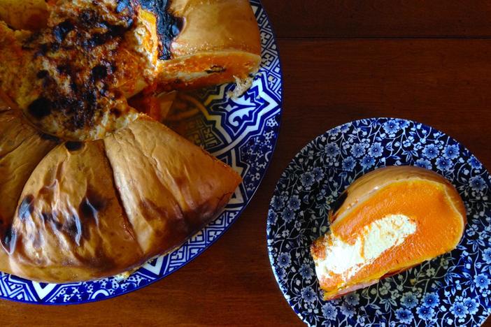 The pumpkin pie the pilgrims made wasn't anything like the pie we eat today. 