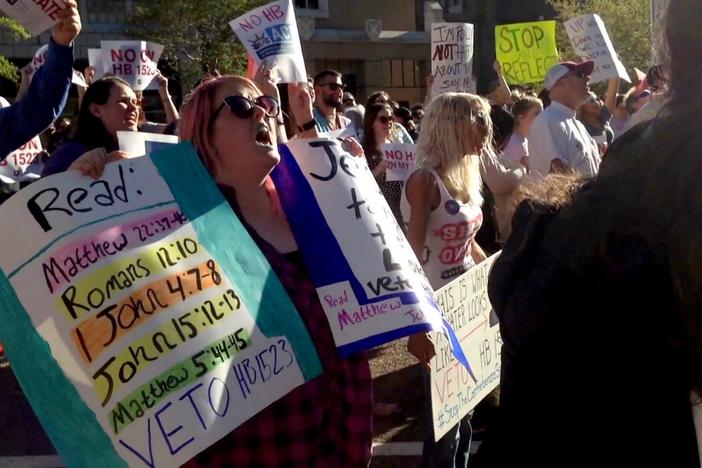 Does a controversial new state law justify discrimination based on religious belief?