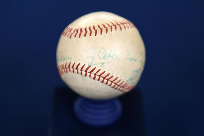 Appraisal: 1961 Ty Cobb-signed Baseball, from Indianapolis Hour 3.