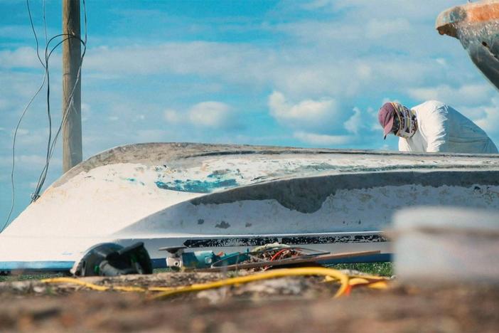 After Dorian damages their boats, fishers are left unable to ply their trade.