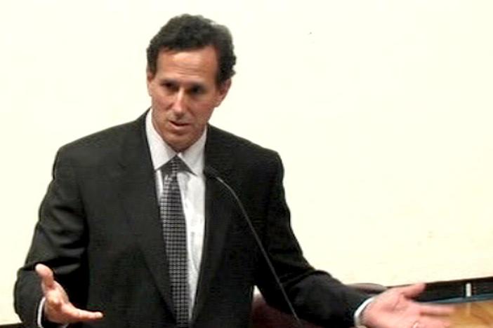 Watch excerpts from Rick Santorum's speech on the role of religious faith in public life.