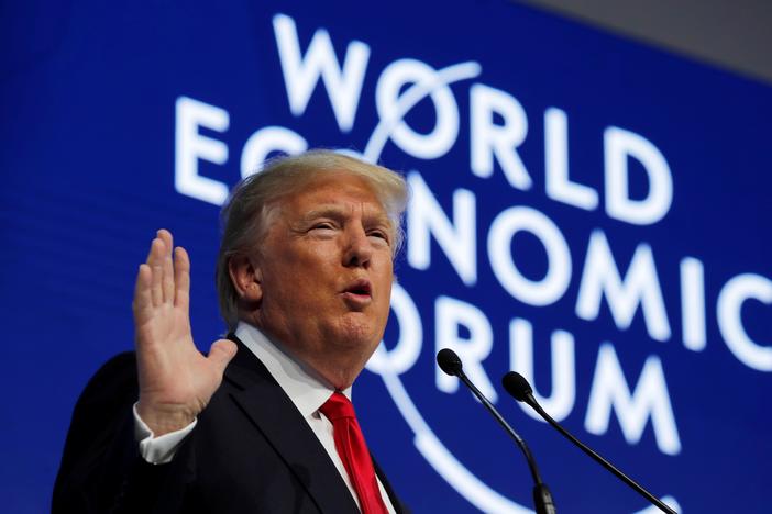 At Davos, Trump promoted the U.S. as an ideal place to grow international business.