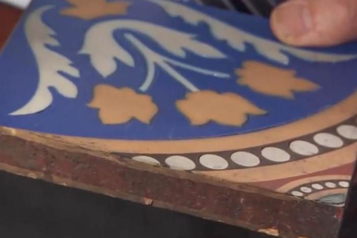 Appraisal: Maw & Company Encaustic Tile Panel, ca. 1870