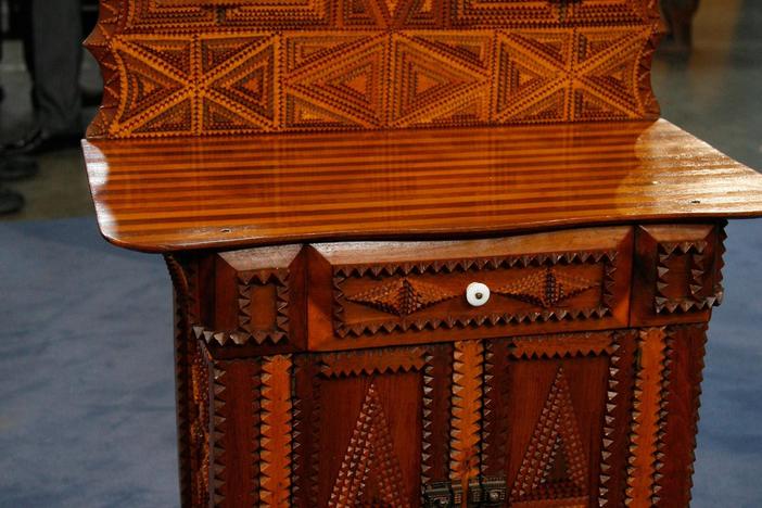 Appraisal: Pennsylvania Tramp Art Dresser, from Baltimore Hour 2.