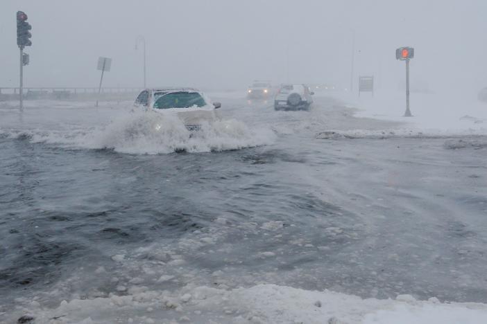 A nor'easter, a full moon high tide and a rising sea all conspired to swallow up Boston.