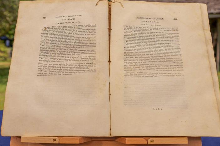 Appraisal: 1803 Orleans Territory Civil Laws Digest