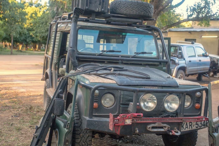 Ride shotgun with wildlife cameraman, Bob Poole in the legendary "Bobmobile."