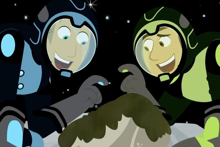 The gang wonders about life on other planets, so the Kratt Bros head to outer space.