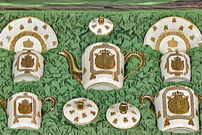 Appraisal: Late 19th-Century French Porcelain Coffee Service, from Vintage Providence.