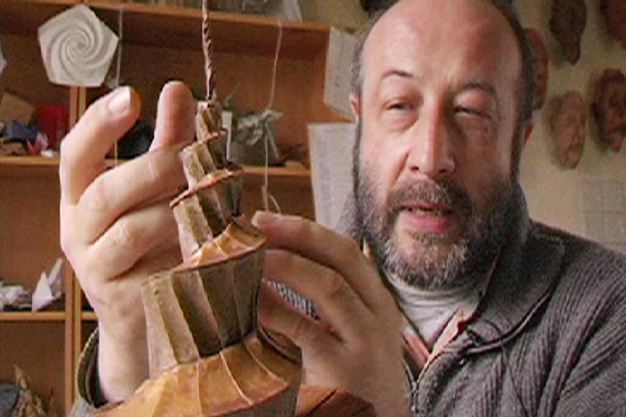 Joisel's origami seashell is magnificently faithful to the real thing - inside and out.