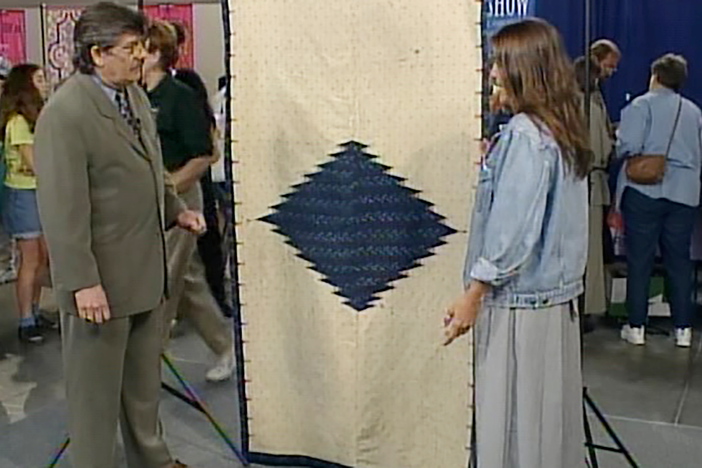 Appraisal: Late 19th-Century Saltillo Blanket, in Vintage Portland.