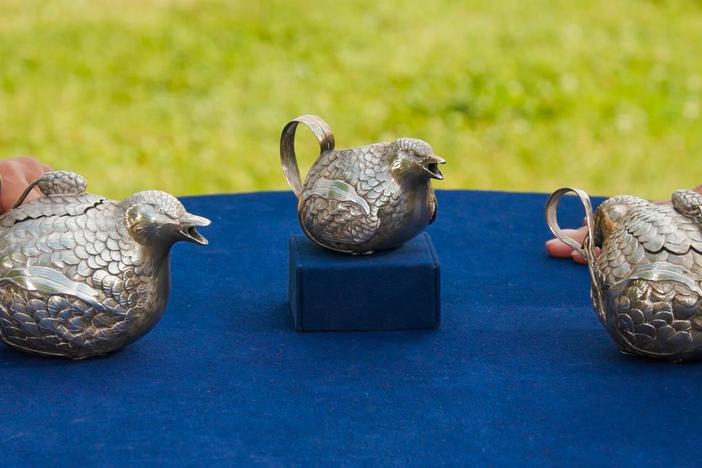 Appraisal: Shigemitsu Silver Tea Set, ca. 1900