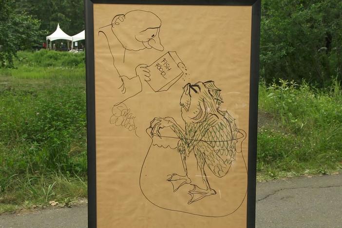 Appraisal: Gahan Wilson Creature Drawing, ca. 1972