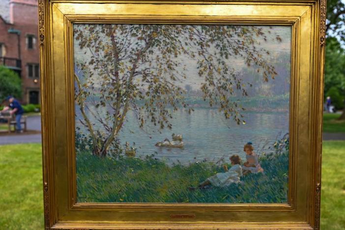 Appraisal: Edward Dufner ‘Hazy Morning’ Oil, ca. 1920