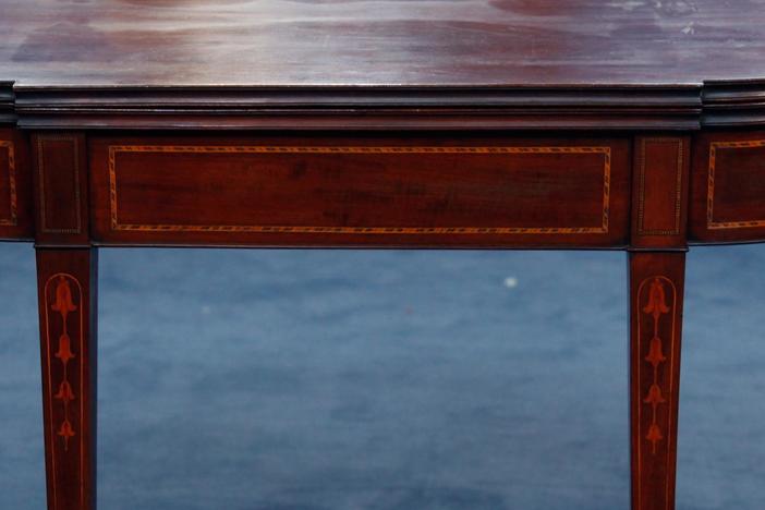 Appraisal: Federal Inlaid Mahogany Games Table, ca. 1800, from Washington, DC Hour 2