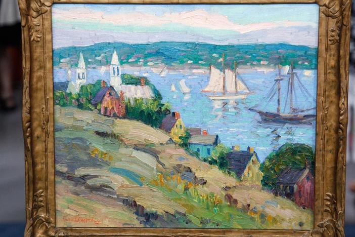 Appraisal: Fern Isabel Coppedge Oil, ca. 1925, from Treasure Fever.