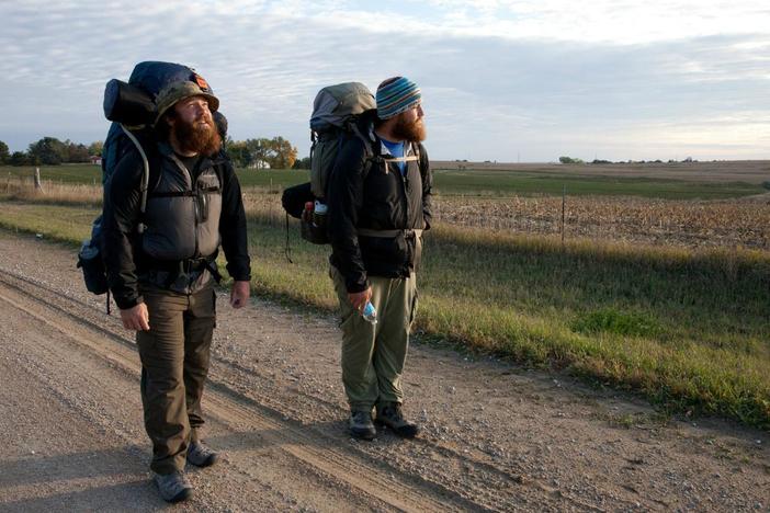 Two former soldiers take a 2,700 mile trek across America seeking redemption.