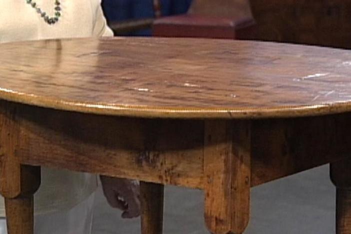 Appraisal: Queen Anne Maple Tea Table, from Vintage Louisville.