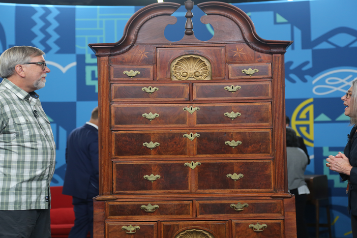 Appraisal: Ebenezer Hartshorn Queen Anne High Chest, ca. 1740, from Portland Hour 3