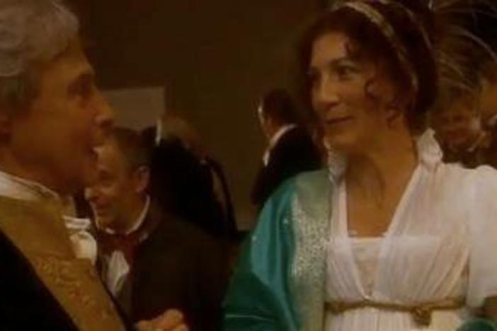A scene deleted from the film about Dolley Madison's "squeezes".