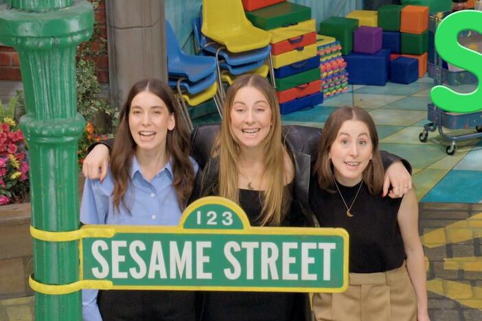 H is for Haim! Haim visits Sesame Street and sings a song about the alphabet!
