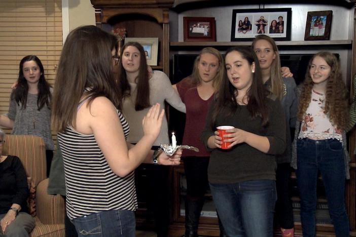 In honor of Holocaust Remembrance Day, we went to a Holocaust survivor’s Shabbat dinner.