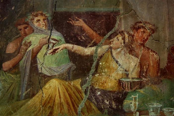 Nero spent a fortune on indulgent banquets in Baiae.