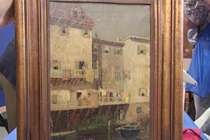 Appraisal: Robert Blum Painting, ca. 1885