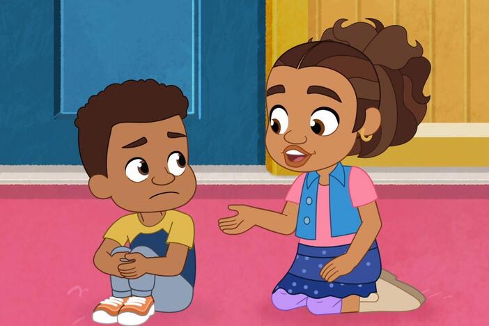 Alma gives Junior the space he needs to learn his dance steps.