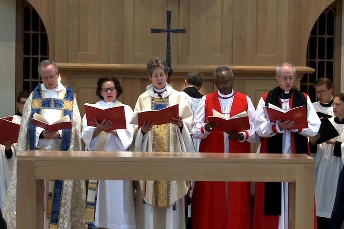 Five years after the VTS chapel burned, a new chapel and garden have been dedicated.