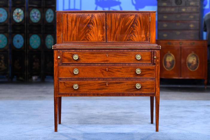 Appraisal: Inlaid Ladies Writing Desk, ca. 1805, from New York City, Hour 2.