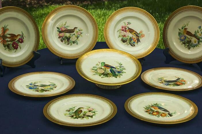 Appraisal: English Porcelain Ornithological Dessert Service, ca. 1860