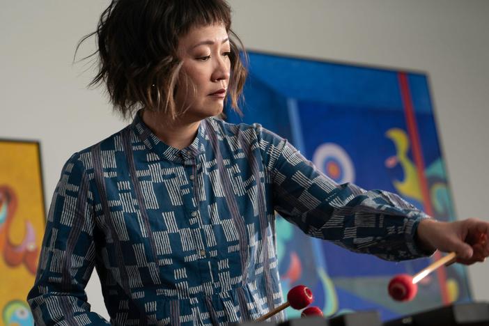 Rhiannon and Japanese percussionist Haruka Fujii perform and chat.