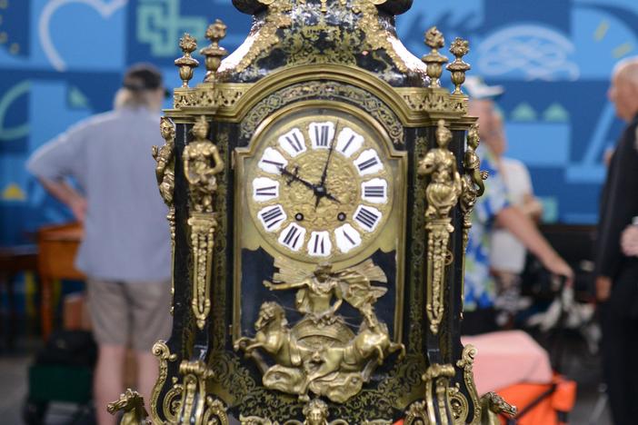 Appraisal: English Boulle Mantel Clock, ca. 1880, in Orlando Hour 3.