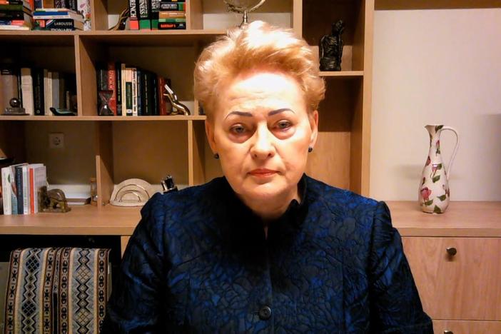 Former Lithuanian President Dalia Grybauskaite joins the show.