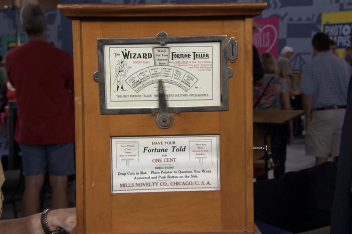 Appraisal: Mills Wizard Penny Fortune Teller, ca. 1900, from Omaha Hr 3.