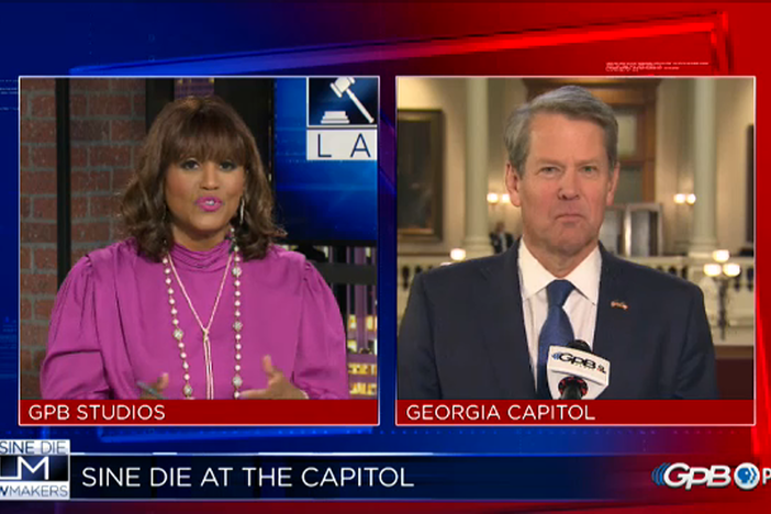 On Sine Die, Governor Brian Kemp visited Lawmakers to recap the 2022 session.