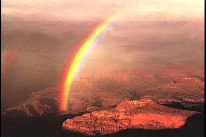 Students learn how rainbows are formed.