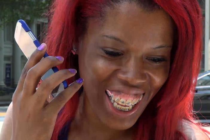 Princess Shaw hears her song mixed on YouTube or the first time.