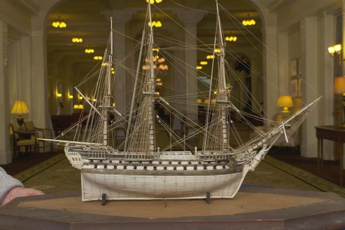 Appraisal: Napoleonic Prisoner-of-war-made Ship Model, ca. 1900