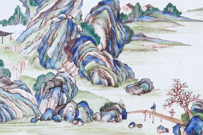 Appraisal: 18th-C. Chinese Enamel Plaque, from Pittsburgh Hour 3