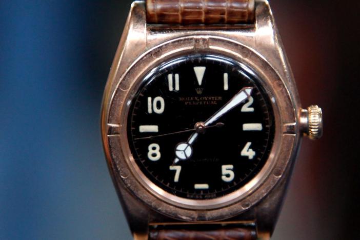 Appraisal: 1943 Black Dial Rolex Bubbleback, from Tulsa Hour 1