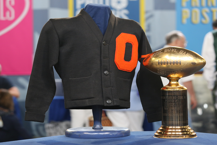 Appraisal: 1942 Oregon State Jacket & Rose Bowl Trophy from Portland Hour 2