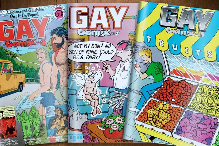 Five queer comic book artists journey from the underground comix scene to the mainstream.