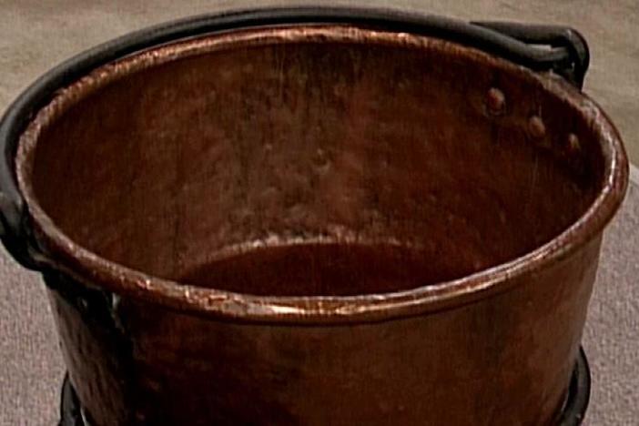 Appraisal: J.P. Schaum Apple Butter Copper Kettle, from Vintage Pittsburgh